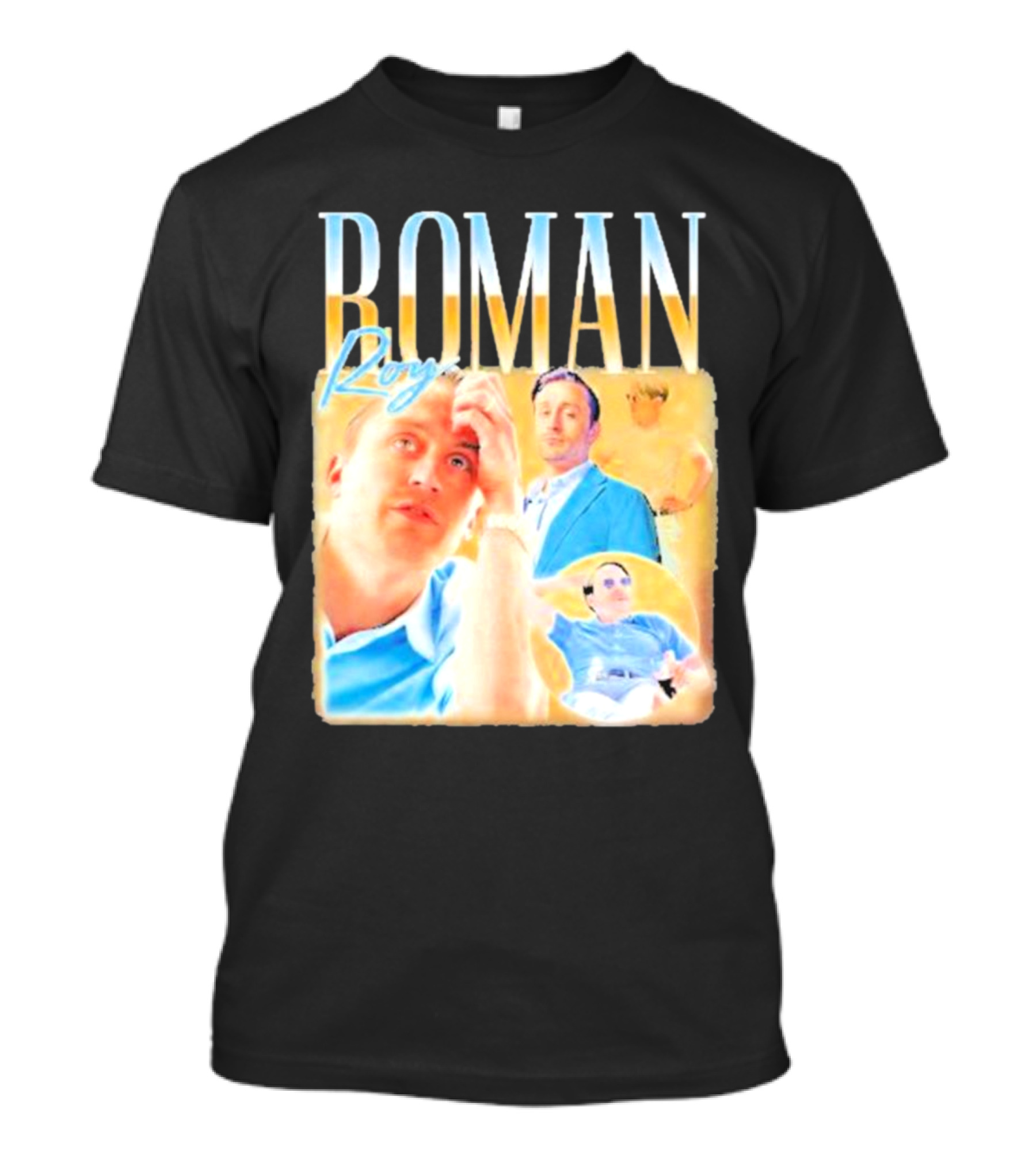 Roman Roy Succession Character Collage T-Shirt