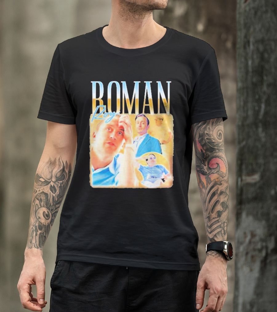 Roman Roy Succession Character Collage T-Shirt