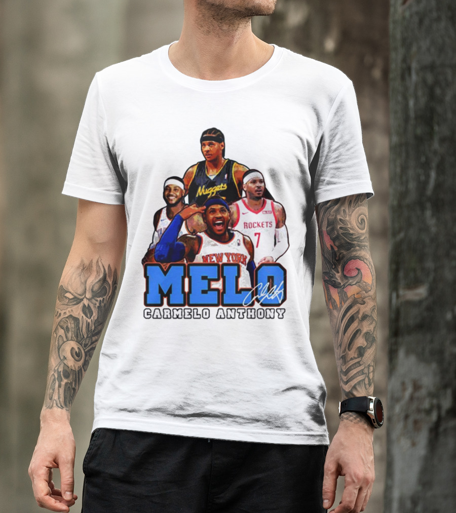 Carmelo Anthony Melo NYC New York Knicks Basketball KnicksTape T-Shirt
