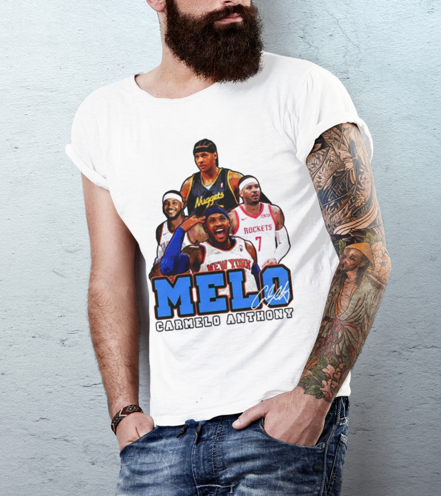 Carmelo Anthony Melo NYC New York Knicks Basketball KnicksTape T-Shirt
