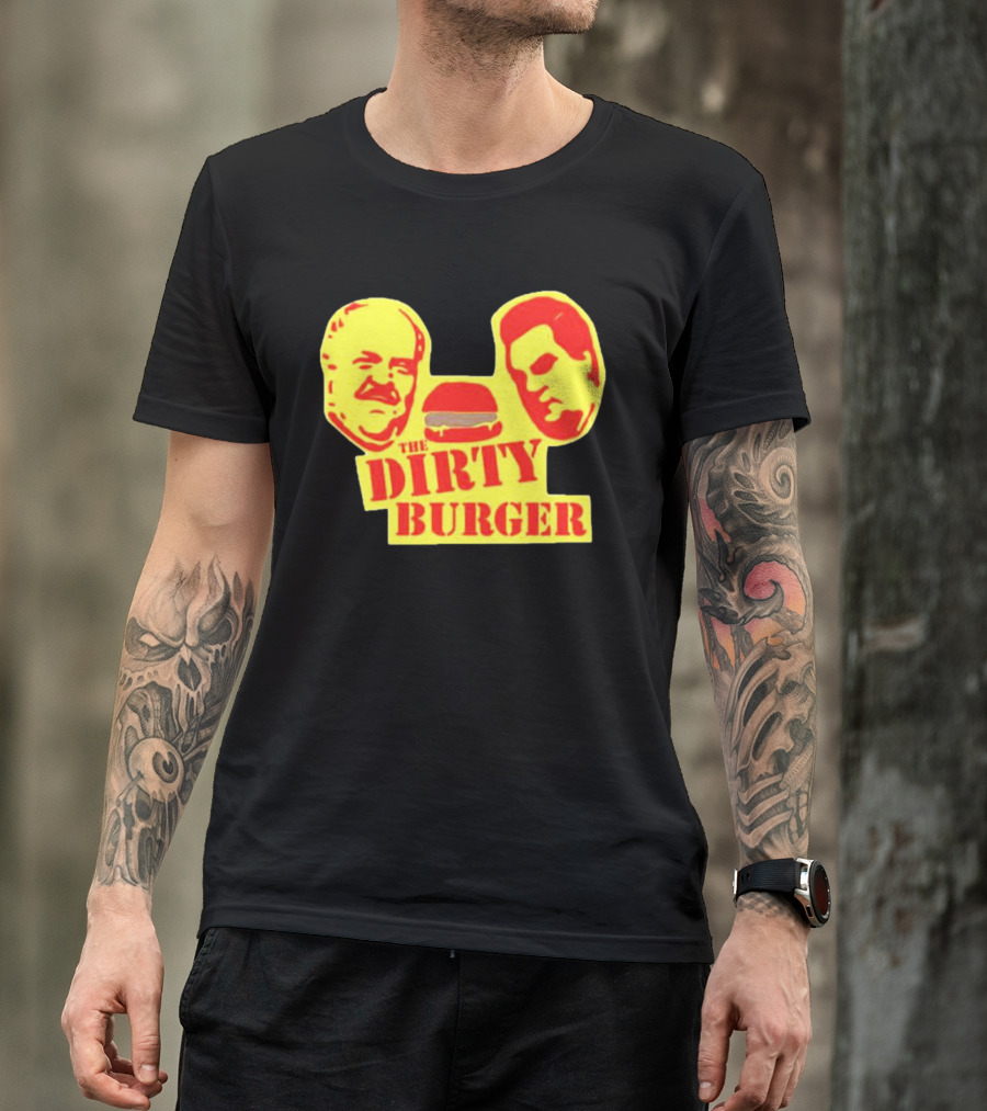 THE DIRTY BURGER Faces And Burger T-Shirt