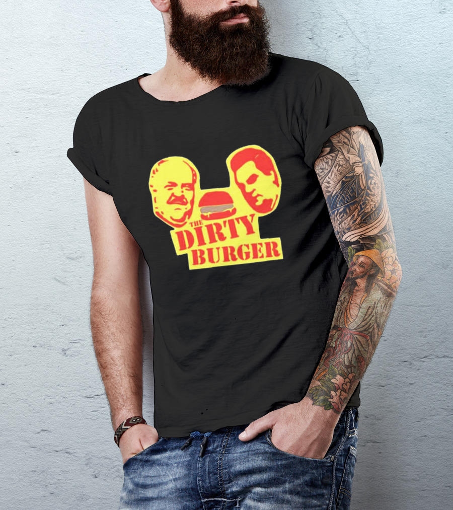 THE DIRTY BURGER Faces And Burger T-Shirt