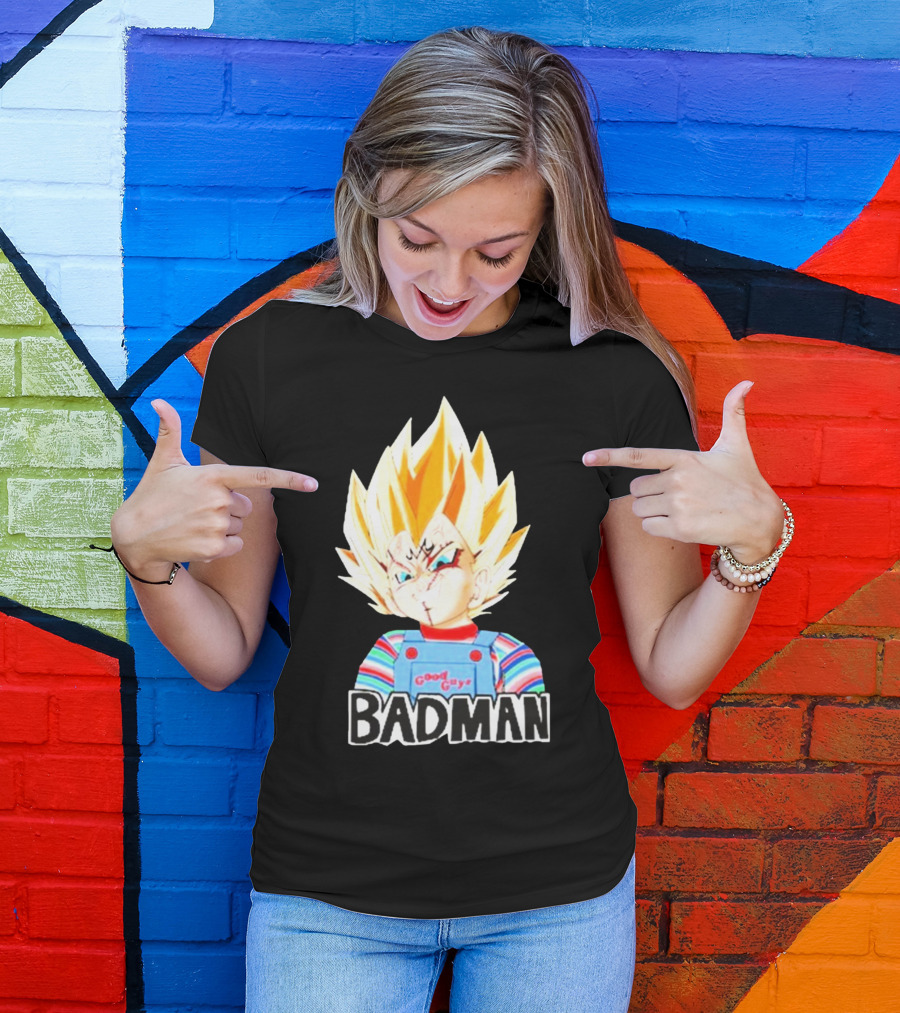 Badman Good Guy Vegeta Chucky Combo T-Shirt