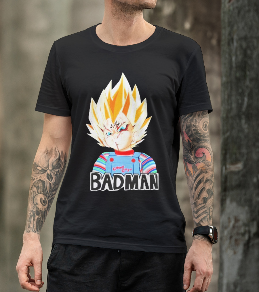 Badman Good Guy Vegeta Chucky Combo T-Shirt