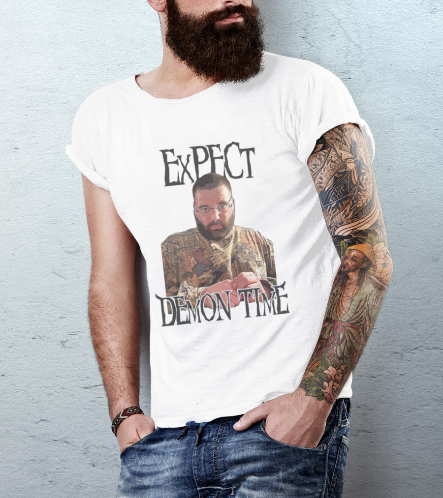 Expect Demon Time Clergy Camo T-Shirt