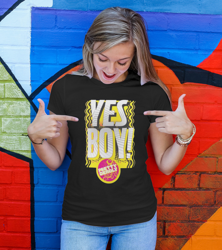 Yes Boy Pretty Deadly Neon Style Burst T-Shirt