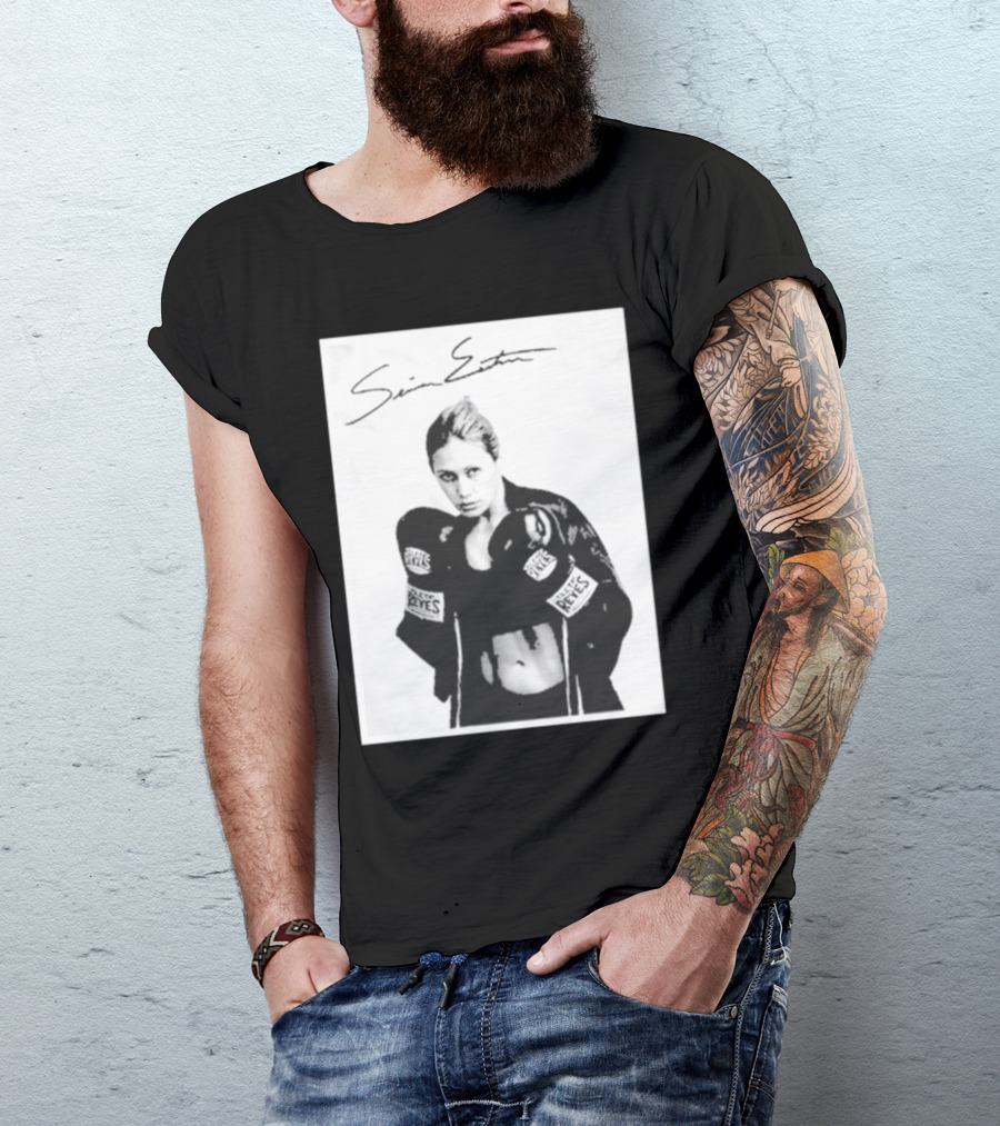 Seniesa Estrada SuperBad Boxing Iconic Reyes Gloves T-Shirt