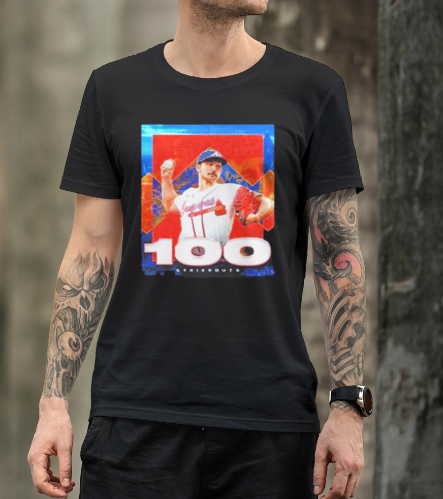 Atlanta Braves Spencer Strider 100 Strikeouts Vintage T-Shirt