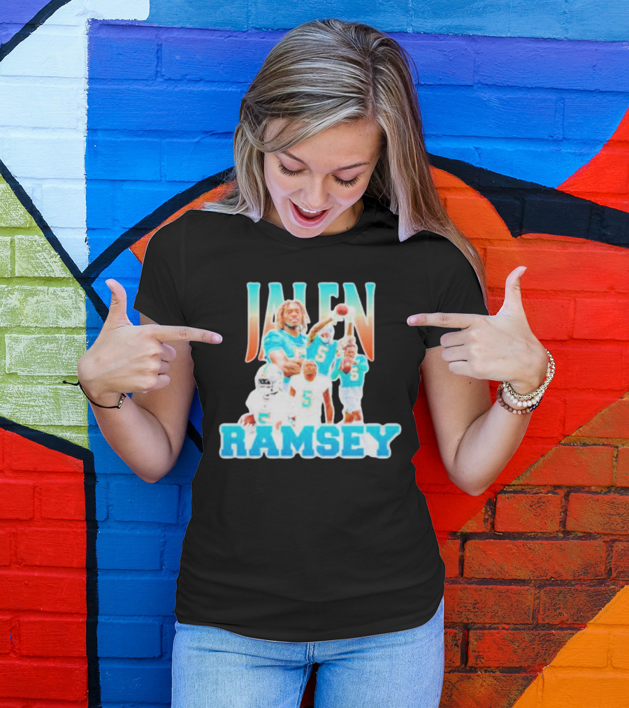Jalen Ramsey Miami Dolphins Athlete Highlights T-Shirt