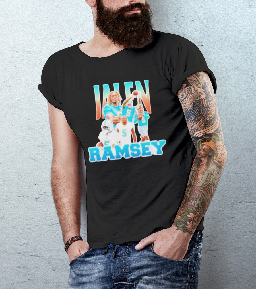 Jalen Ramsey Miami Dolphins Athlete Highlights T-Shirt
