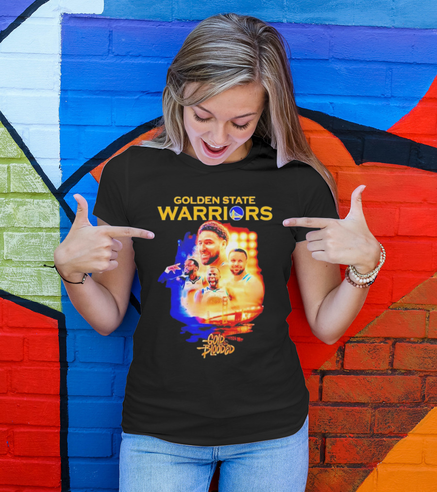 Golden State Warriors Gold Blooded Stephen Curry Klay Thompson Draymond Green T-Shirt