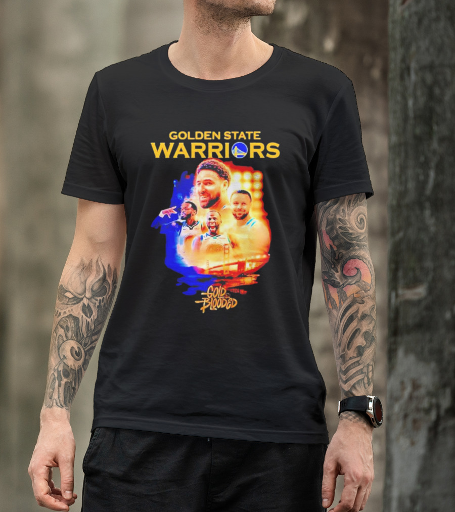 Golden State Warriors Gold Blooded Stephen Curry Klay Thompson Draymond Green T-Shirt