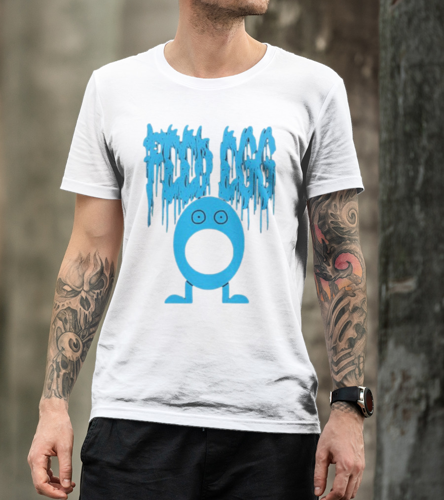 Feed Egg ITYSL Limited Blue Cartoon Character T-Shirt