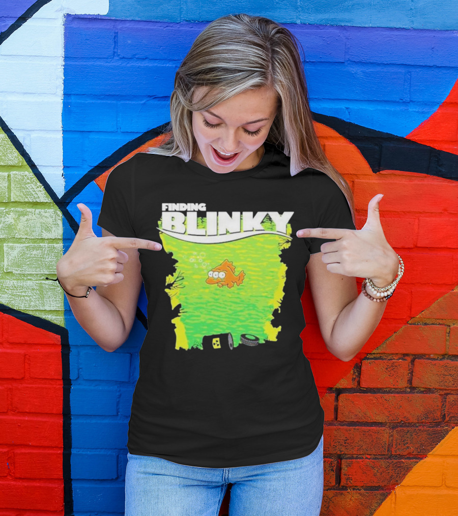 Finding Blinky Three-Eyed Fish Dump Reference T-Shirt