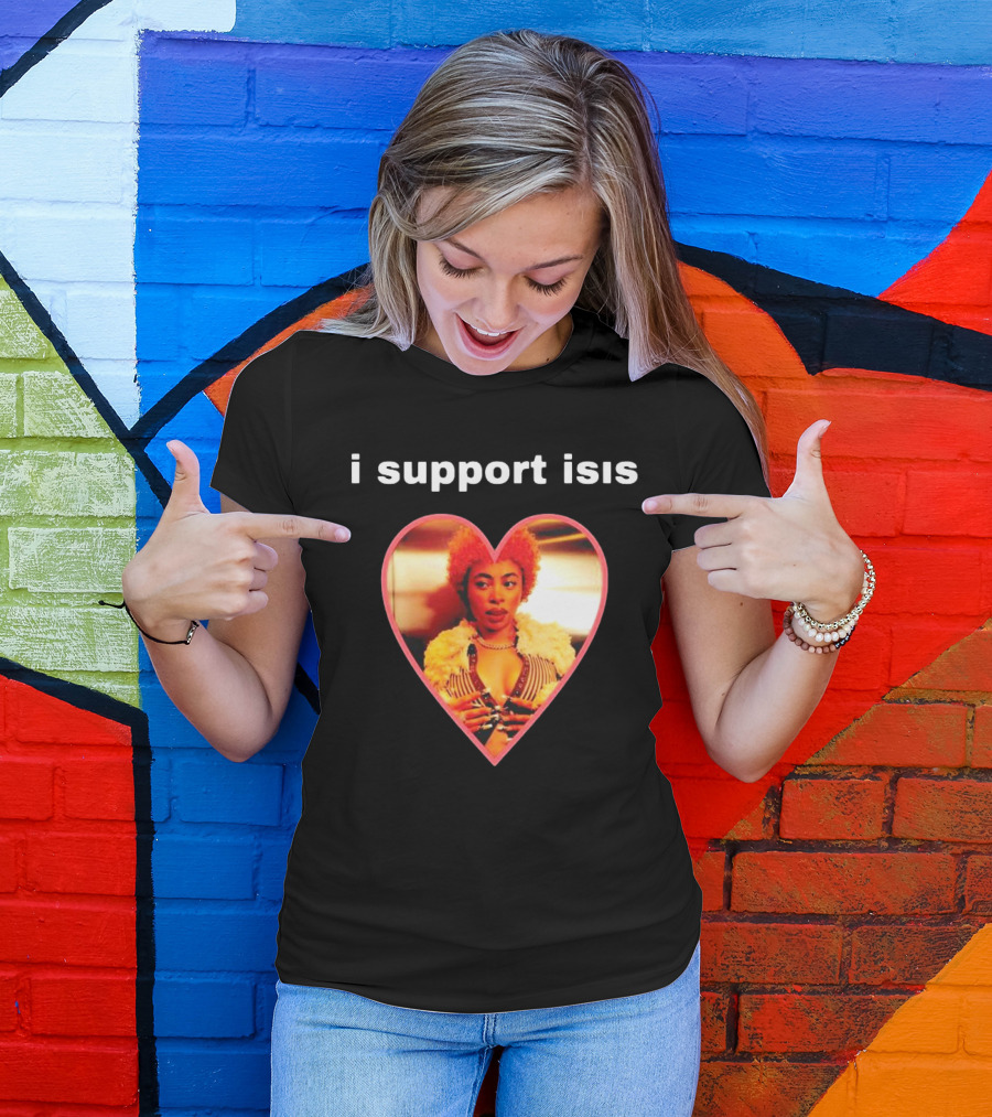 I Support Isis Heart-shaped Image T-Shirt