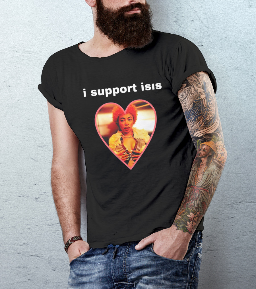 I Support Isis Heart-shaped Image T-Shirt