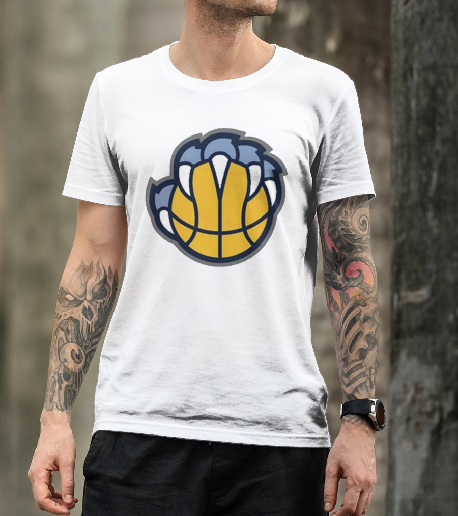 Memphis Grizzlies Claw Basketball T-Shirt
