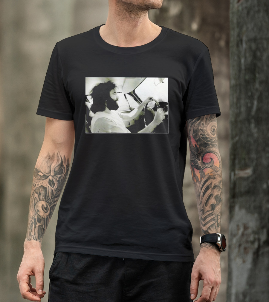 Jerry Garcia Driving Car Grand Prix Racecourse Watkins Glen T-Shirt
