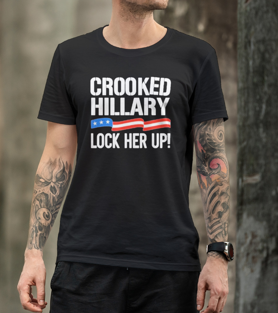 Crooked Hillary Lock Her Up T-Shirt