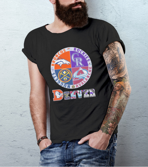 Denver Broncos Rockies Nuggets Avalanche T-Shirt