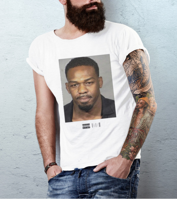 Jon Jones Mugshot UFC Champion Image T-Shirt