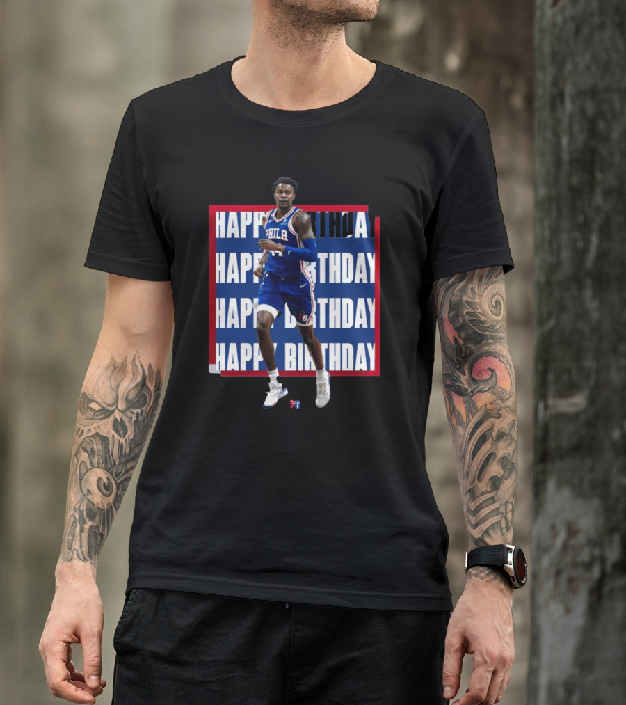 Philadelphia 76ers Happy Birthday Paul Reed Basketball T-Shirt