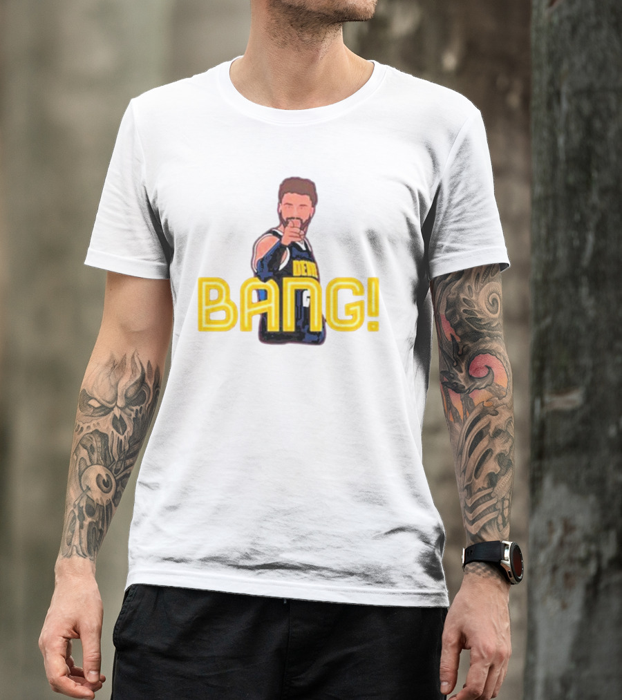 Product Deco Apparel Co. Nate Kreckman Bang Denver Basketball Iconic Gesture T-Shirt