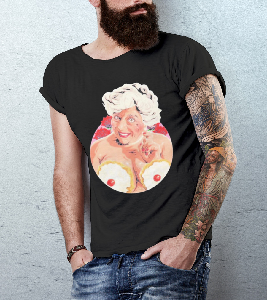 Miriam Saucy Grandma With Cake Pops And Roses T-Shirt