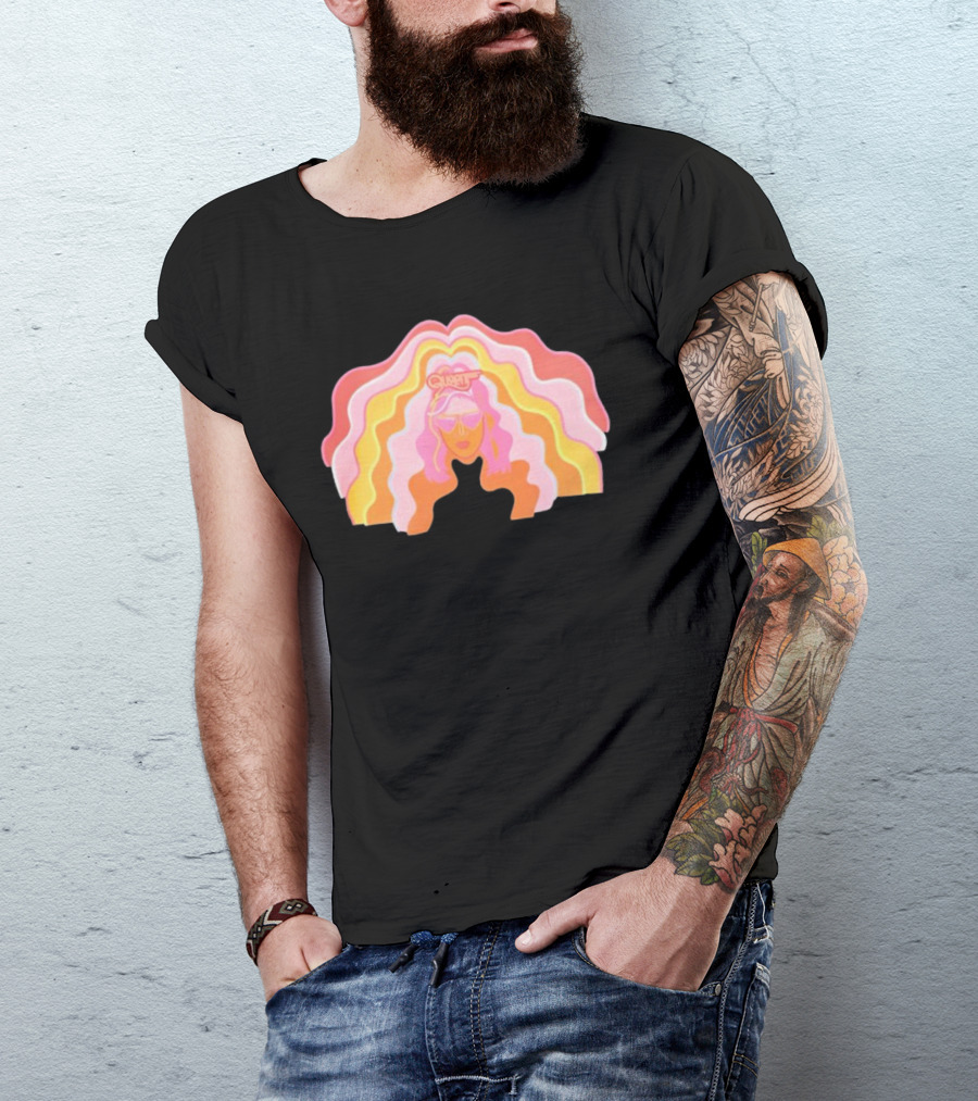 Queen Radio Flow Retro Psychedelic Vibes T-Shirt