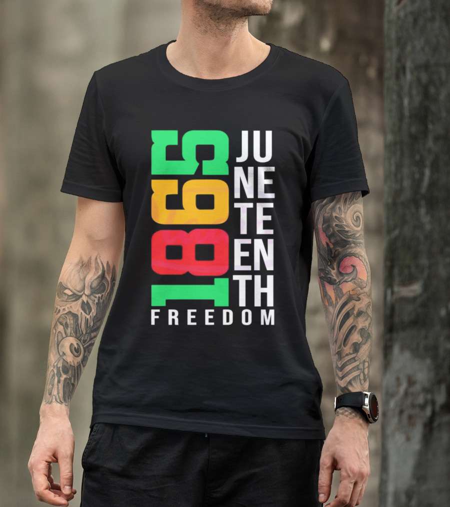 1865 Juneteenth Freedom Black History Month T-Shirt