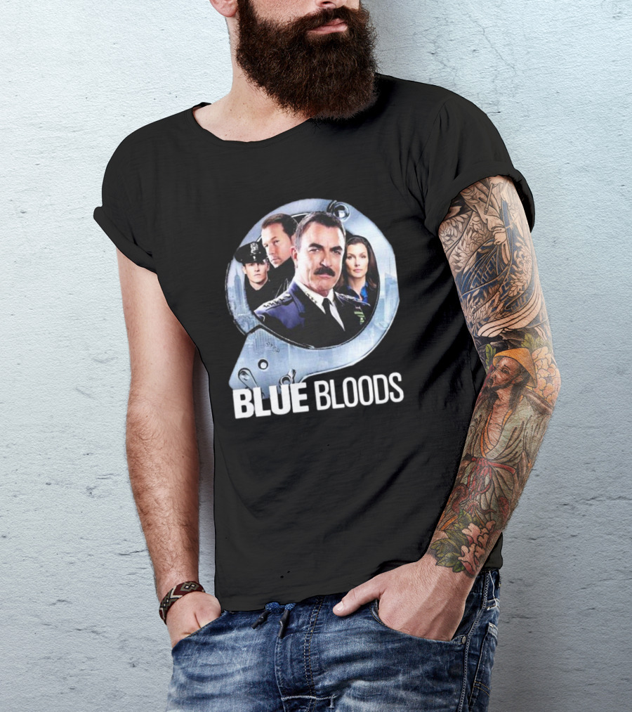 Blue Bloods Reagan Family Tom Selleck Donnie Wahlberg Cop Movie Fan T-Shirt