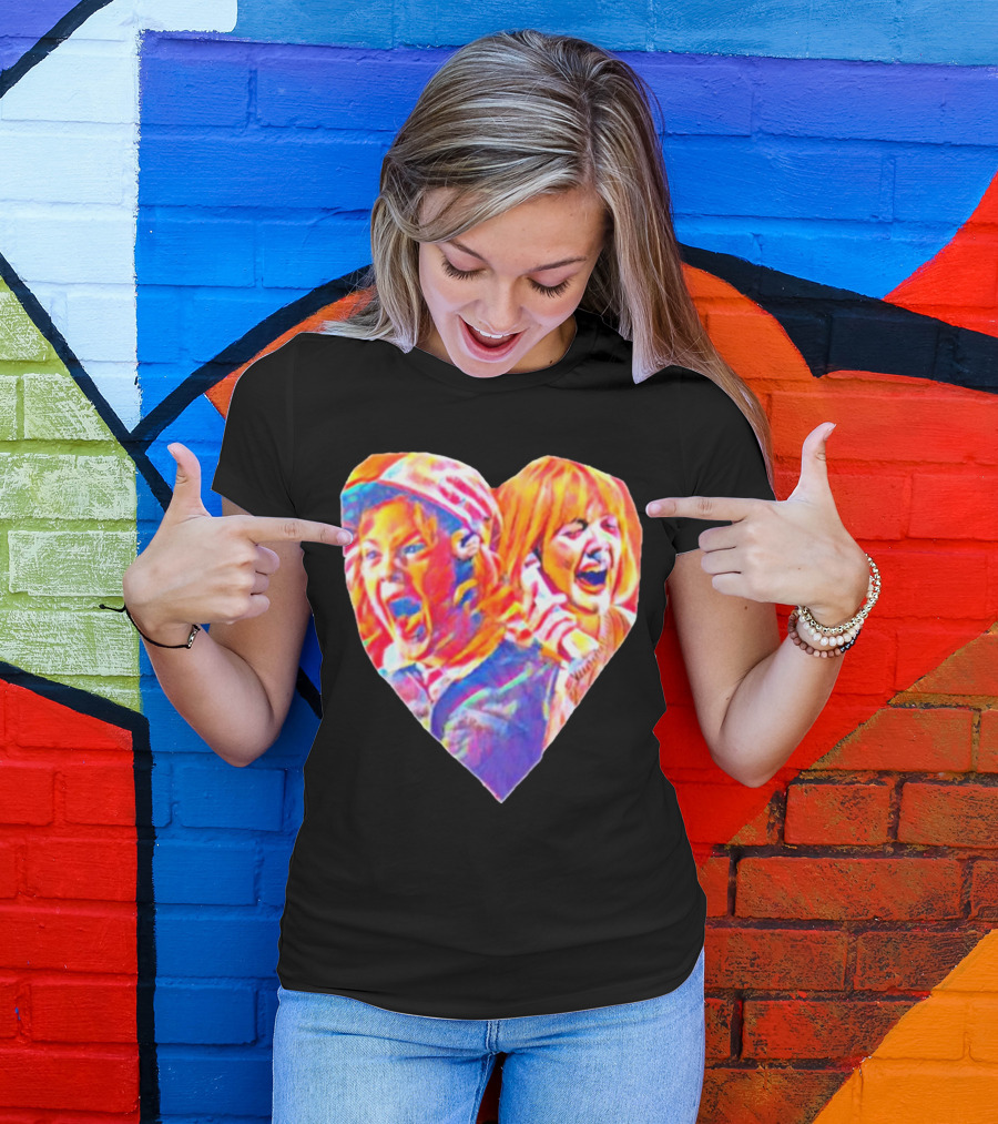 Vintage Movie Scream Drew Barrymore Heart Shaped T-Shirt