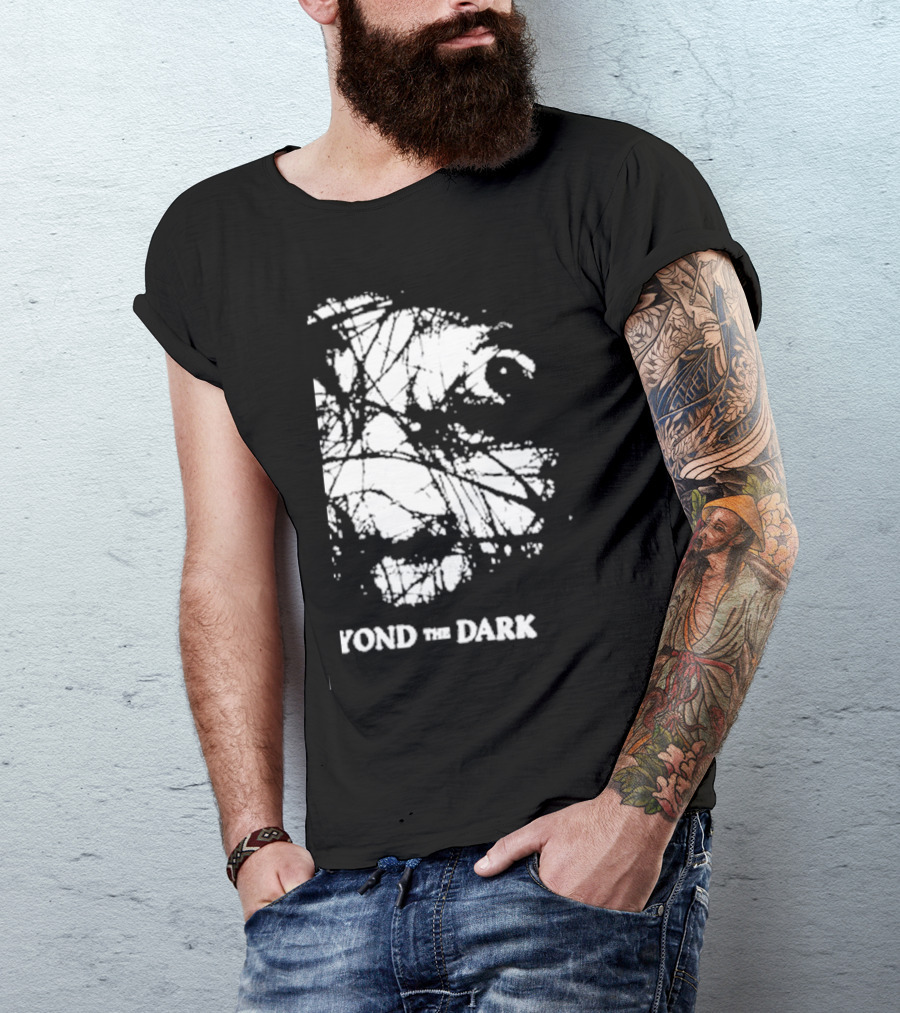 Beyond The Dark Exploring With Josh Eerie Face In Abstract Webbing T-Shirt