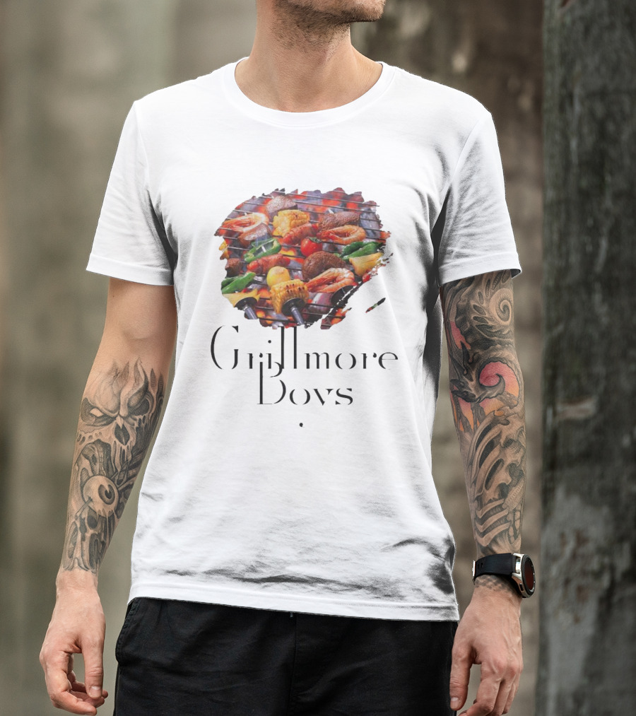 Grillmore Boys BBQ Feast Vegetables Meat Peppers Grilling T-Shirt