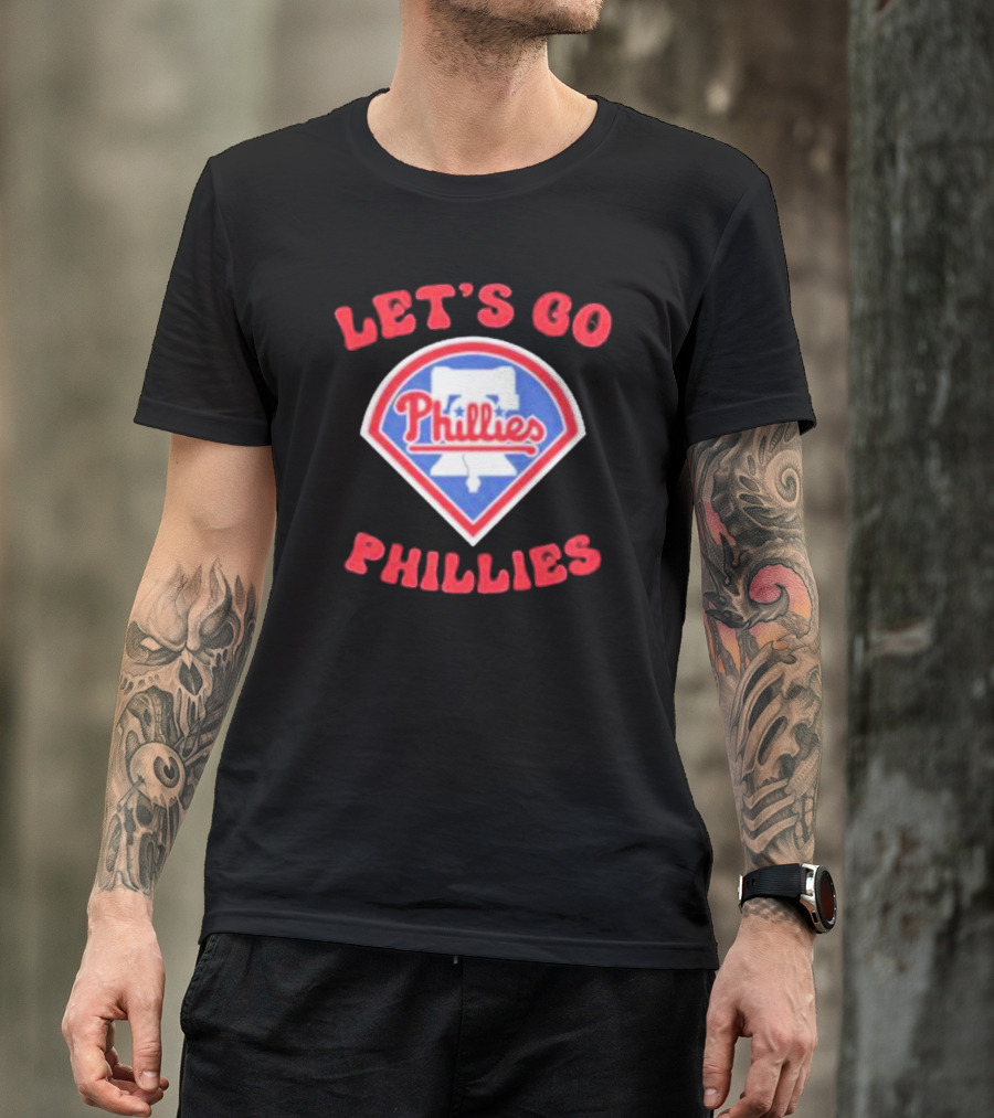 Let's Go Phillies Liberty Bell Baseball Team Fan Support T-Shirt