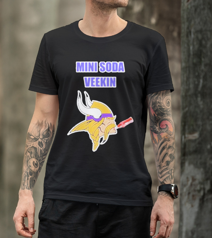 MINI SODA VEEKIN Viking Drinking Soda T-Shirt