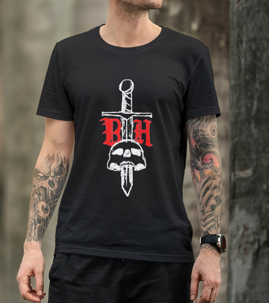 BTH Believe The Hype Skull Dagger T-Shirt