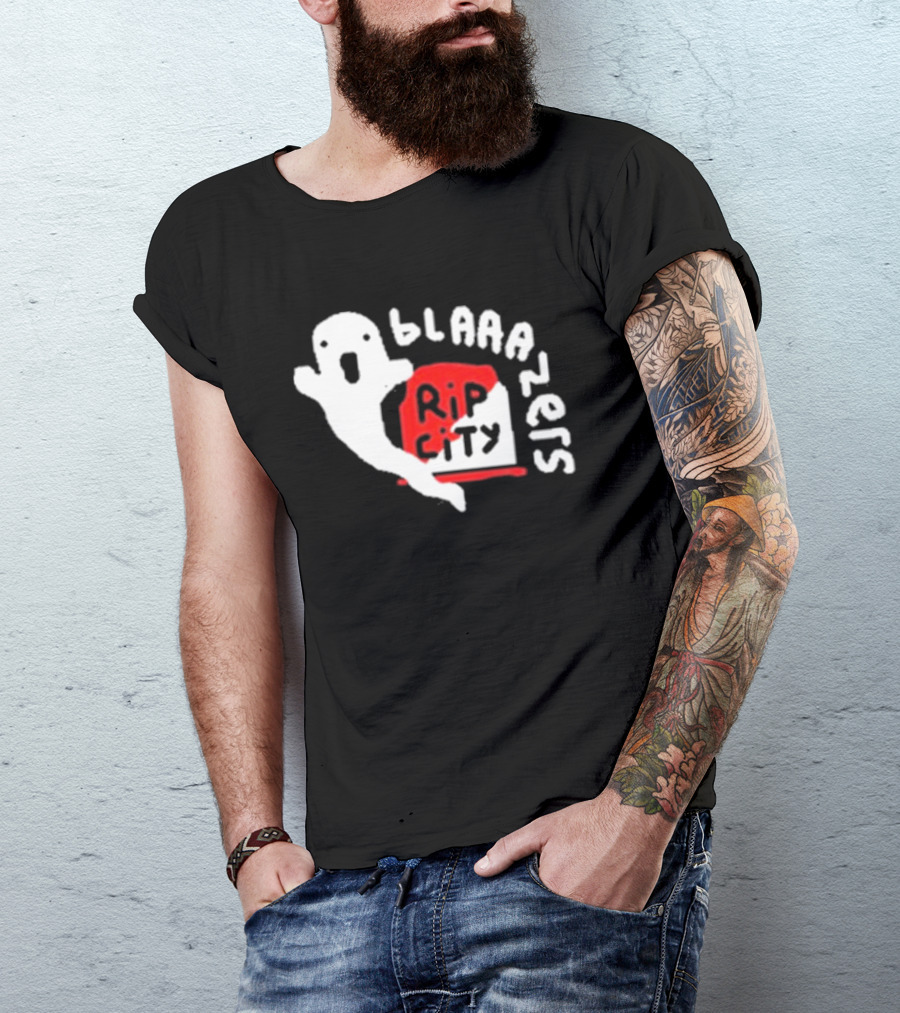 Rip City Blaaazers Ghost And Tombstone T-Shirt