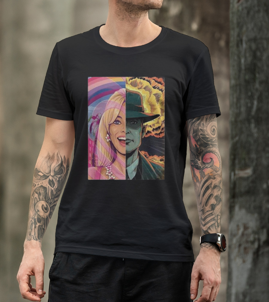 Christopher Nolan 18 Days Barbie X Oppenheimer Barbenheimer Home Decor Explosion T-Shirt