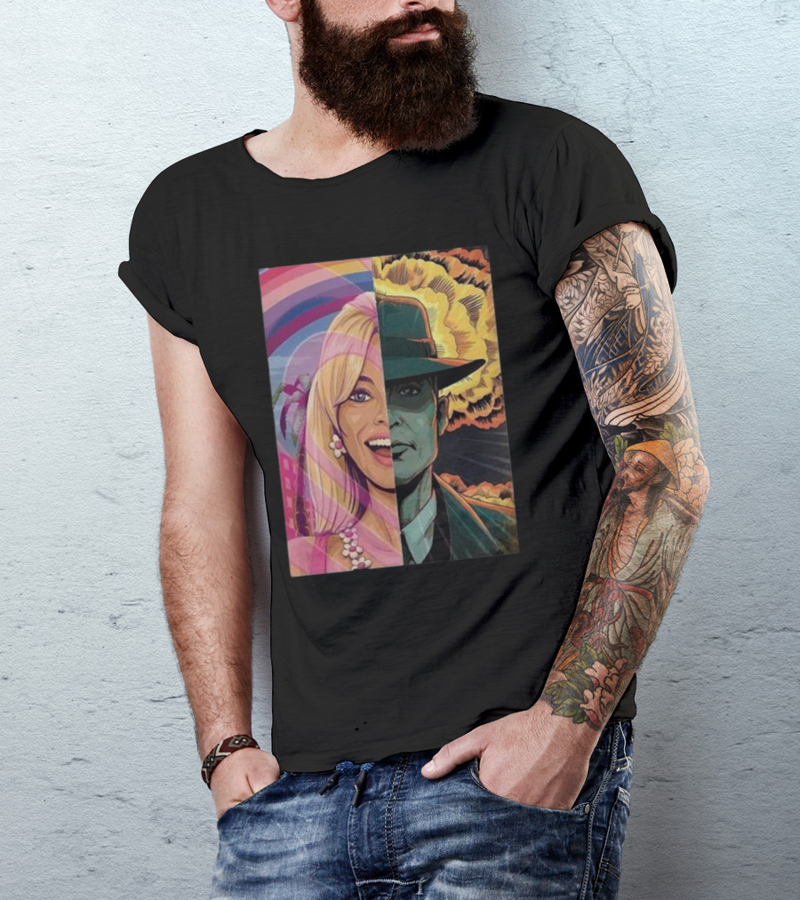 Christopher Nolan 18 Days Barbie X Oppenheimer Barbenheimer Home Decor Explosion T-Shirt