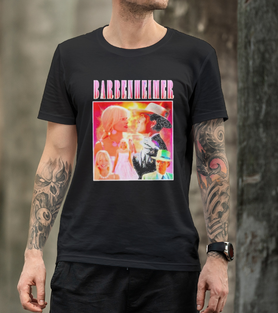 Barbenheimer Oppenheimer Barbie Movie Mashup T-Shirt