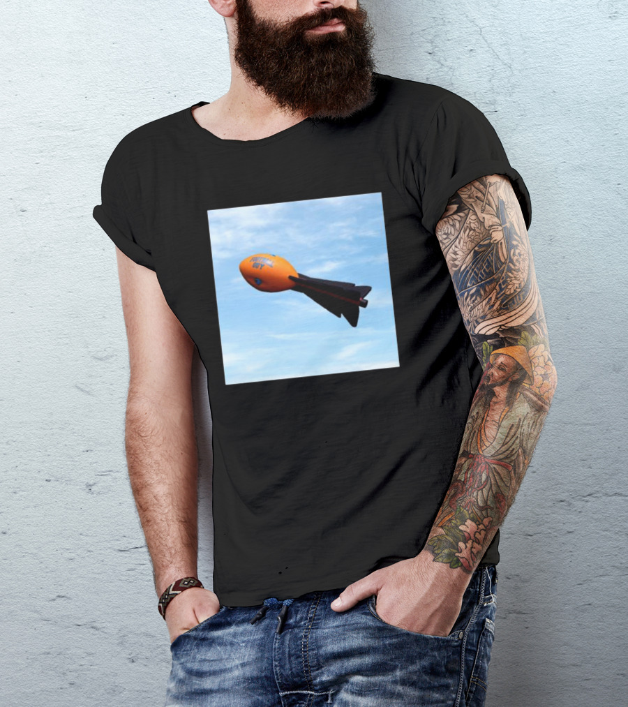 Football Guy Rocket Sky Launch T-Shirt