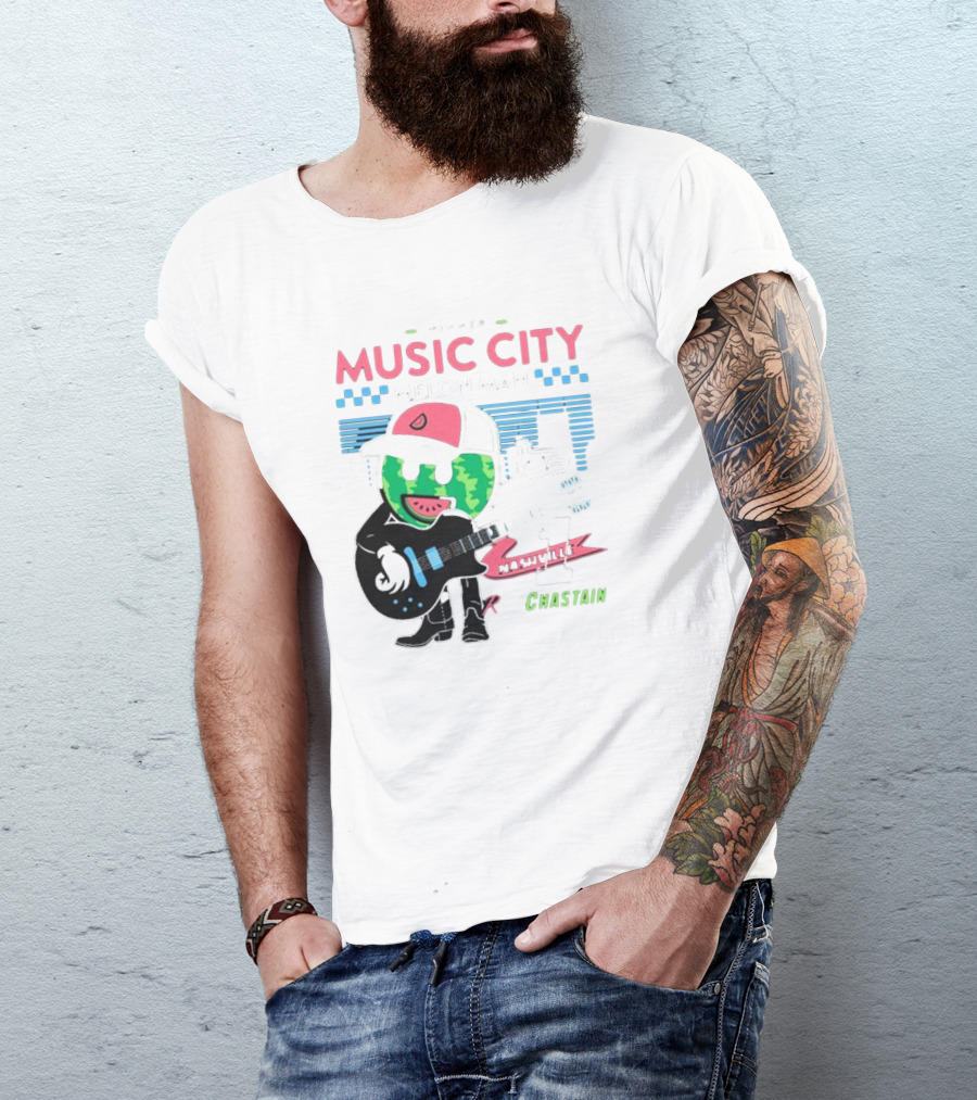 Winner Music City Melon Man Nashville Chastain T-Shirt