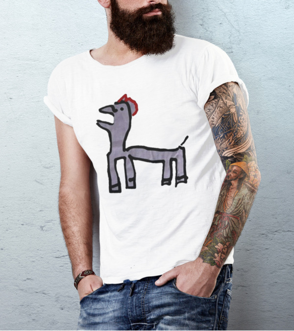 Jeremy Frieser Kimpie Paarntie Drawing With Red Mane T-Shirt
