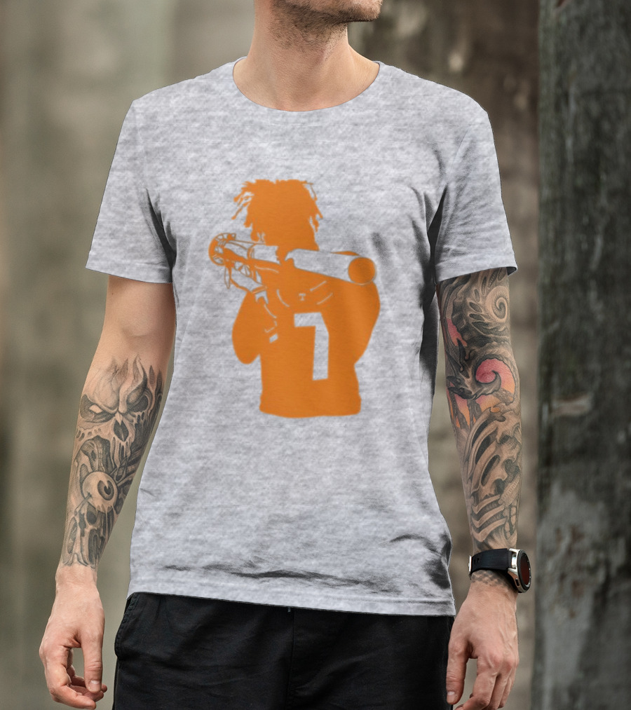 Bigorangeheupel Bazooka Joe 7 Football Player T-Shirt