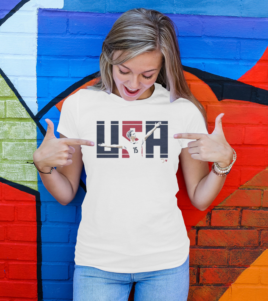 Megan Rapinoe USA 15 Iconic Pose USWNT Legend T-Shirt