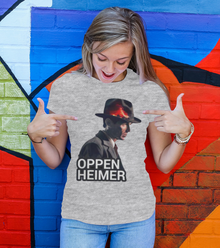 Oppenheimer Cillian Murphy Fiery Explosion Hat T-Shirt