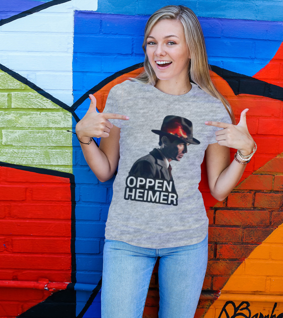 Oppenheimer Cillian Murphy Fiery Explosion Hat T-Shirt