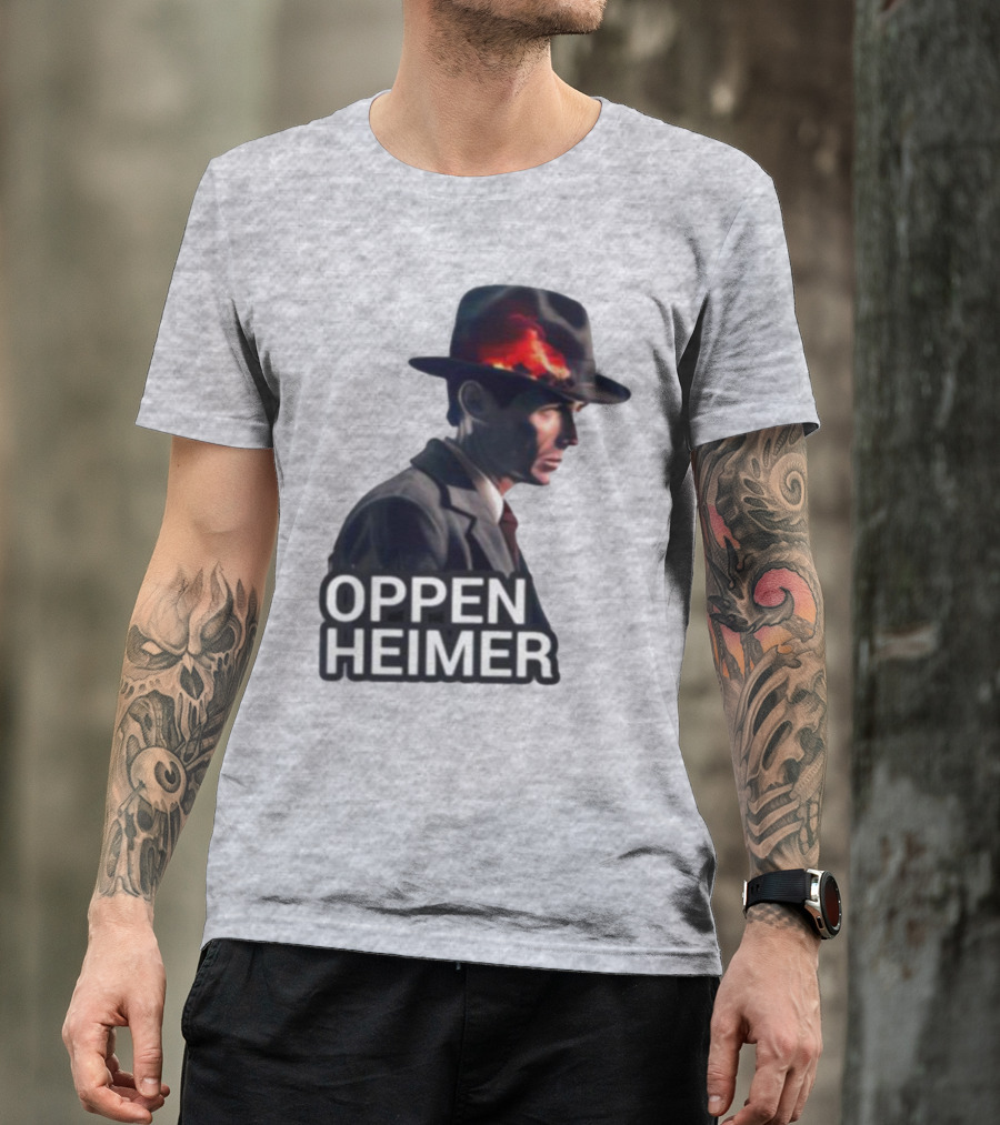 Oppenheimer Cillian Murphy Fiery Explosion Hat T-Shirt