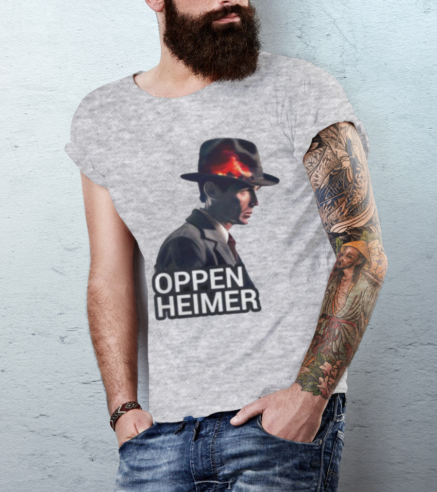 Oppenheimer Cillian Murphy Fiery Explosion Hat T-Shirt